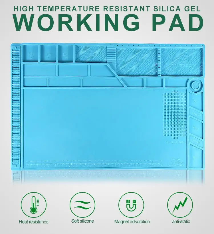Working Pad Welding Pads Computer Desk Mat Double-layer Anti-static Anti-corrosion High-temperature Resistant Work Mat
Working Pad Welding Pads Computer Desk Mat Double-layer Anti-static Anti-corrosion High-temperature Resistant Work Mat