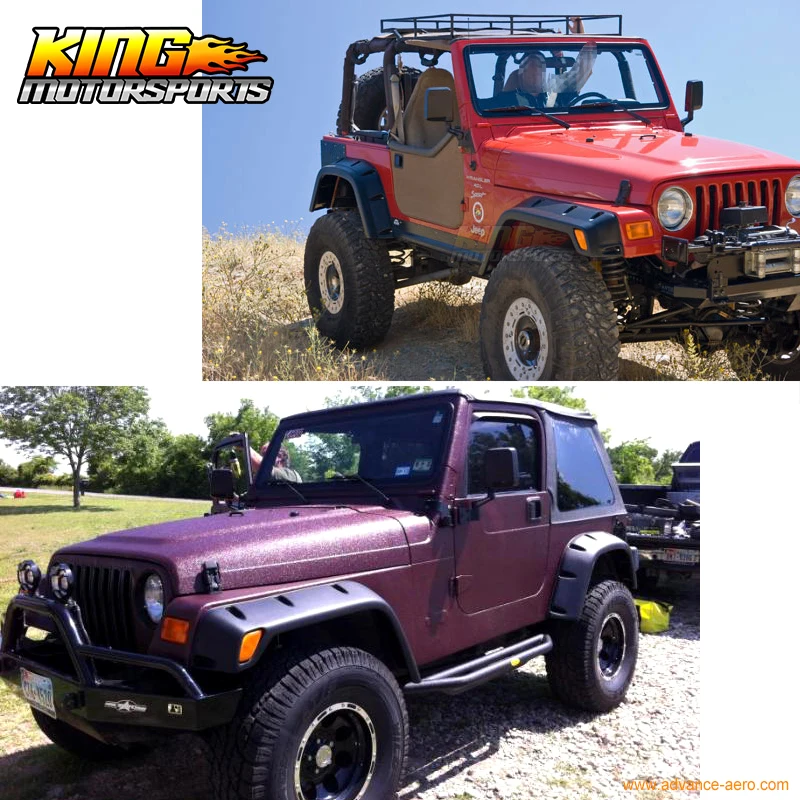 Fit For 97-06 Jeep Wrangler TJ 7" Wide POCKET Style Protector Fender Flares 6PC Set USA Domestic Free Shipping Hot Selling
Fit For 97-06 Jeep Wrangler TJ 7" Wide POCKET Style Protector Fender Flares 6PC Set USA Domestic Free Shipping Hot Selling
