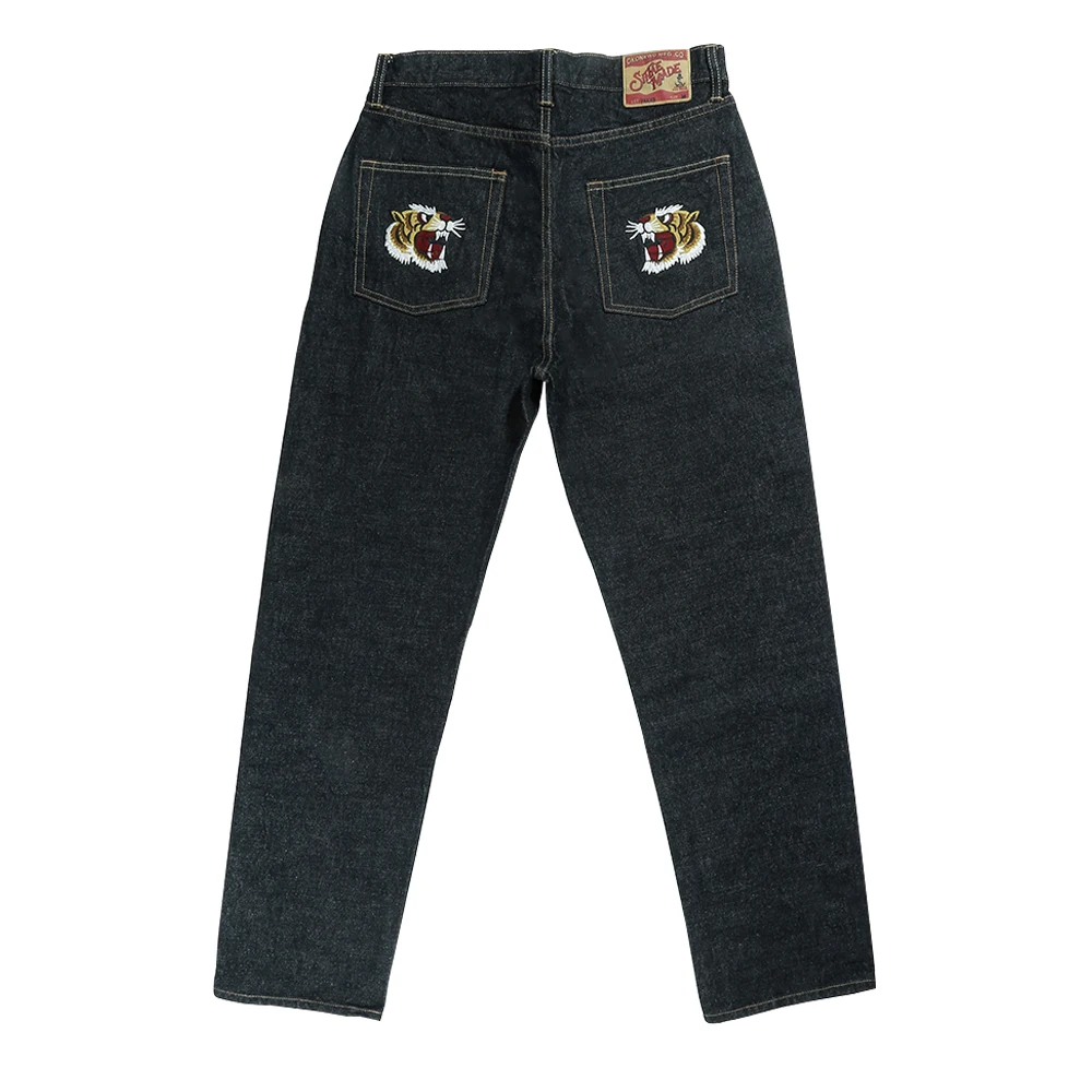 Tiger Embroidery Black Jeans Mens Vintage Casual Denim Pants Loose Straight-leg Pants Trousers Men
Tiger Embroidery Black Jeans Mens Vintage Casual Denim Pants Loose Straight-leg Pants Trousers Men