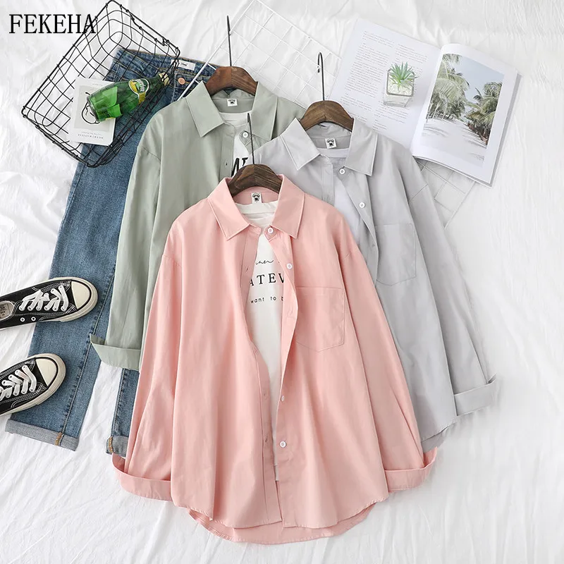 Solid Shirts Womens Blouses Lady White Tops Long Sleeve Female Clothes Outwear Office Wear Spring Autumn News
Solid Shirts Womens Blouses Lady White Tops Long Sleeve Female Clothes Outwear Office Wear Spring Autumn News