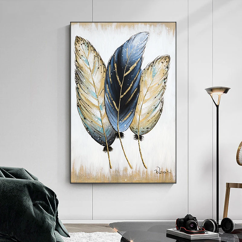 Canvas Painting Abstract Golden feather Art Oil Painting Prints on Canvas Wall Art Picture For Living Room Home Nordic Decor
Canvas Painting Abstract Golden feather Art Oil Painting Prints on Canvas Wall Art Picture For Living Room Home Nordic Decor