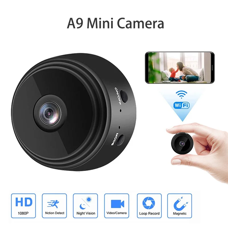 A9 Mini Camera 1080P HD WiFi Camera Night Version Voice Video Recorder Wireless Mini Camcorders Surveillance Cameras IP Camera
A9 Mini Camera 1080P HD WiFi Camera Night Version Voice Video Recorder Wireless Mini Camcorders Surveillance Cameras IP Camera