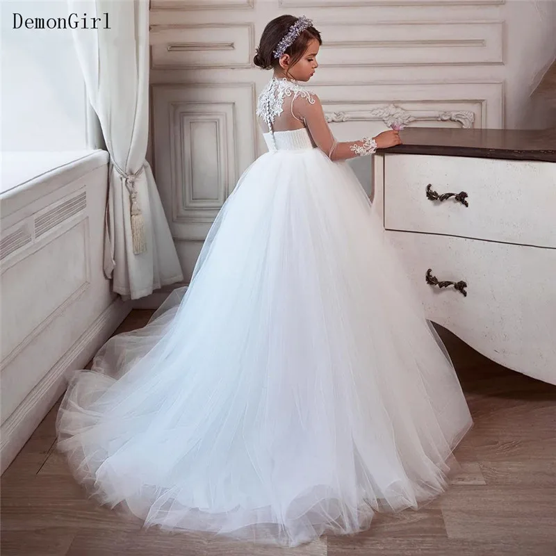 Stunning White/Ivory Flower Girl Dresses Tulle Lace Kids Pageant Gown Floor Length Little Princess First Communion Dresses
Stunning White/Ivory Flower Girl Dresses Tulle Lace Kids Pageant Gown Floor Length Little Princess First Communion Dresses