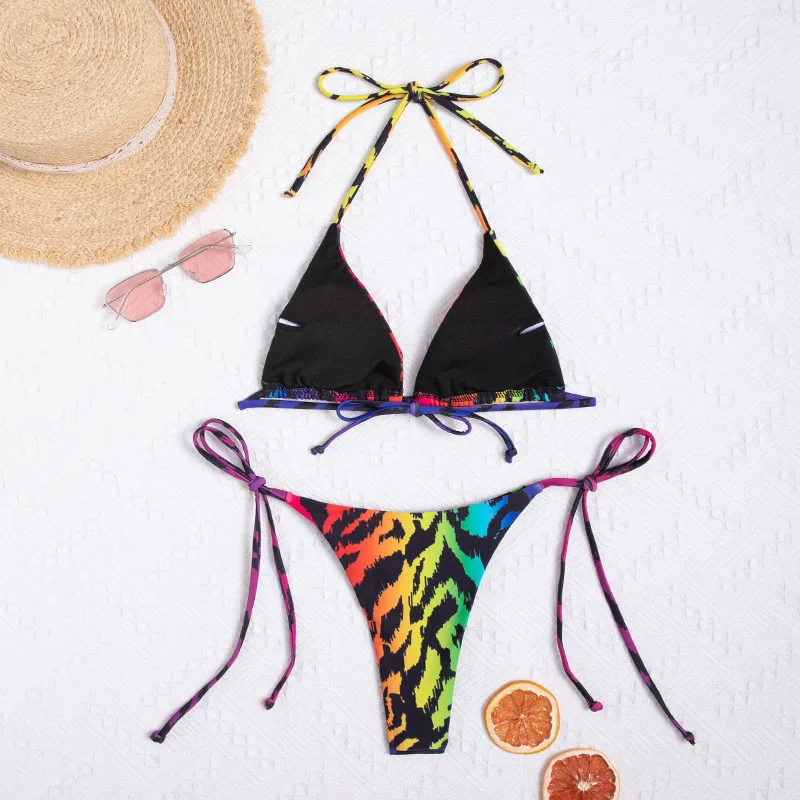 2021 Print Bikini Micro Women Thong Swimwear Bandage Swimsuit Backless Two-piece Bikini Set Beach Wear Summer Bathing Suits
2021 Print Bikini Micro Women Thong Swimwear Bandage Swimsuit Backless Two-piece Bikini Set Beach Wear Summer Bathing Suits