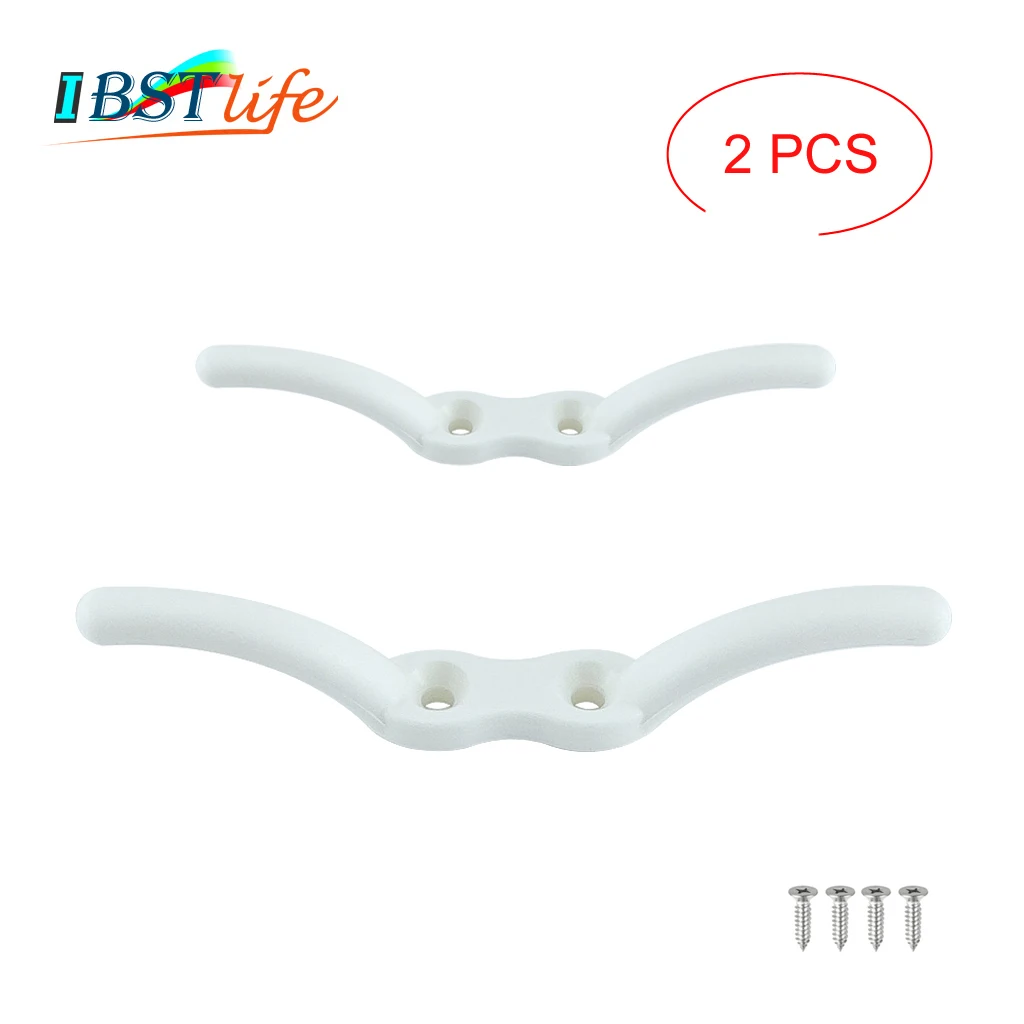 2X Nylon Flagpole Cleat Hook Flag Rope Cleat Sailboat Sailing Mast Halyard Boat Marine Kayak Securing Tie Down Tarps Awnings
2X Nylon Flagpole Cleat Hook Flag Rope Cleat Sailboat Sailing Mast Halyard Boat Marine Kayak Securing Tie Down Tarps Awnings