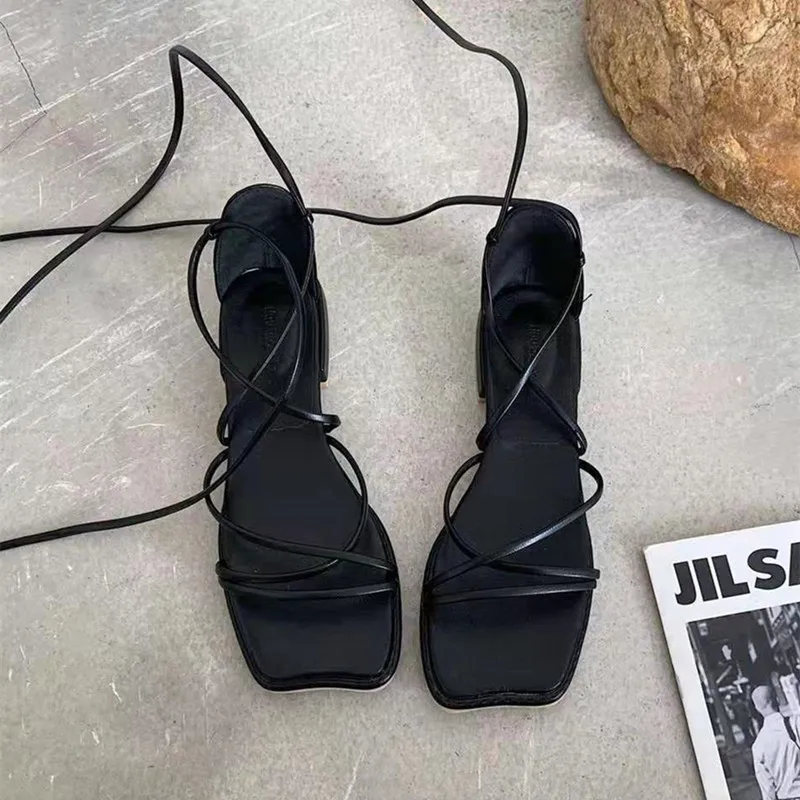 Bailamos Women Sandals Casual Sandal Narrow Band zapatos mujer Shoes Low Heel Lace Up sandal Back Strap Summer Shoes
Bailamos Women Sandals Casual Sandal Narrow Band zapatos mujer Shoes Low Heel Lace Up sandal Back Strap Summer Shoes