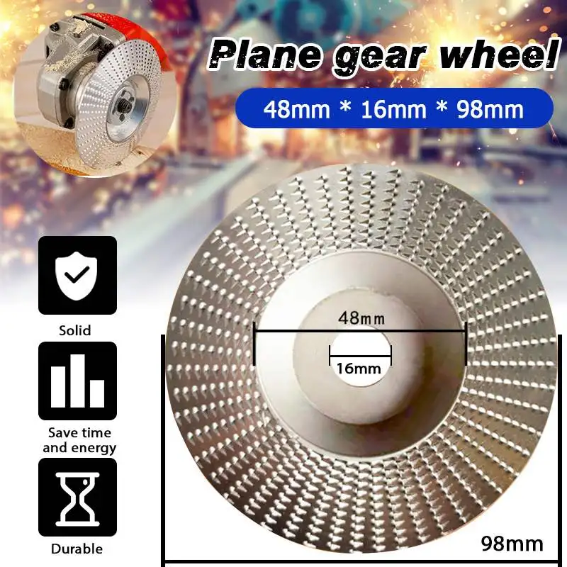 98mm Round Wood Angle Grinding Wheel Abrasive Disc Angle Grinder Carbide Coating 16mm Bore Shaping Sanding Carving Rotary Tool
98mm Round Wood Angle Grinding Wheel Abrasive Disc Angle Grinder Carbide Coating 16mm Bore Shaping Sanding Carving Rotary Tool