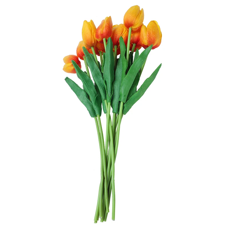 10pcs Tulip Flower Latex Real Touch for Wedding Bouquet Decor Best Quality Flowers (orange tulip)
10pcs Tulip Flower Latex Real Touch for Wedding Bouquet Decor Best Quality Flowers (orange tulip)