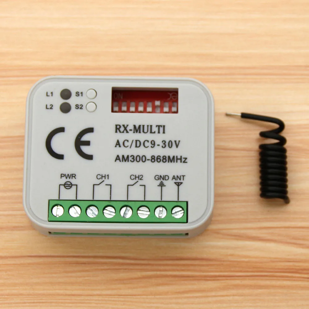 RX MULTI 300-900MHZ Beninca DITEC Hormann MARANTEC Liftmaster 433.92MHZ fixed multi code Remote control receiver swtich
RX MULTI 300-900MHZ Beninca DITEC Hormann MARANTEC Liftmaster 433.92MHZ fixed multi code Remote control receiver swtich