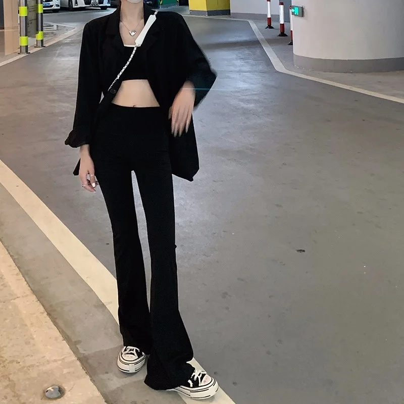 Black Pants Women's Straight Slim Fit Spring and Autumn 2021 New High Waist Drooping Mopping Slightly Flared Casual Pants
Black Pants Women's Straight Slim Fit Spring and Autumn 2021 New High Waist Drooping Mopping Slightly Flared Casual Pants