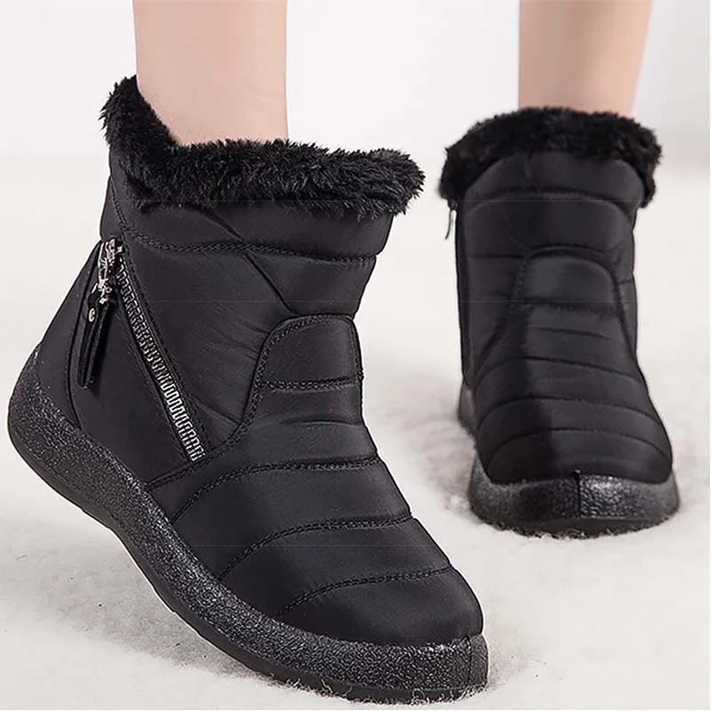 Winter Boots Women Basic Ankle Boots Woman Round Toe Zip Platform Boot Female Shoes Warm Lace Up Boots Plush Botas mujer
Winter Boots Women Basic Ankle Boots Woman Round Toe Zip Platform Boot Female Shoes Warm Lace Up Boots Plush Botas mujer