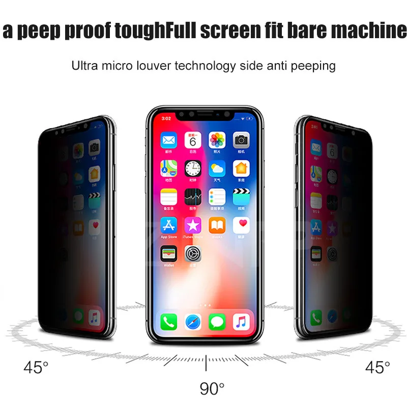 Закаленное стекло ZNP 9H для iPhone X XS 11 Pro Max XR пленка с мягкими краями защиты экрана от