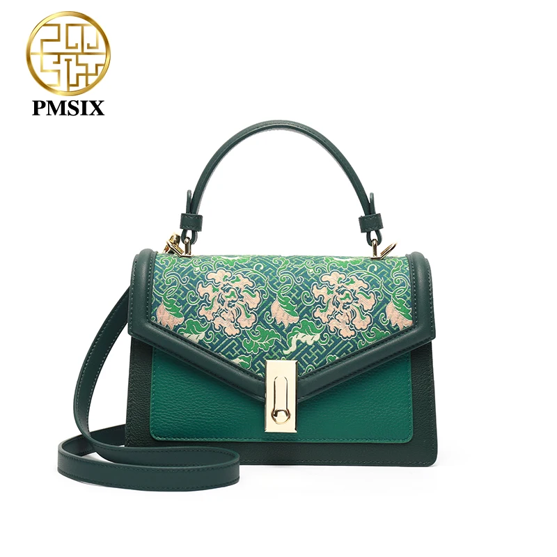 Pmsix Genuine Leather Women Shoulder Bag Ladies Green Designer Mini Handbag Luxury Embroidery Female Messenger Bag Small handba
Pmsix Genuine Leather Women Shoulder Bag Ladies Green Designer Mini Handbag Luxury Embroidery Female Messenger Bag Small handba