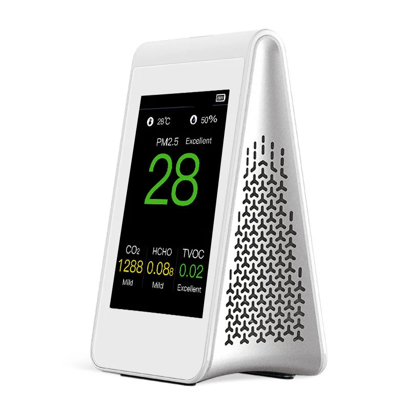

HKB6 Multifunctional Air Quality Monitor Wi-Fi Indoor CO2 Meter Temperature Humidity PM2.5 Detector