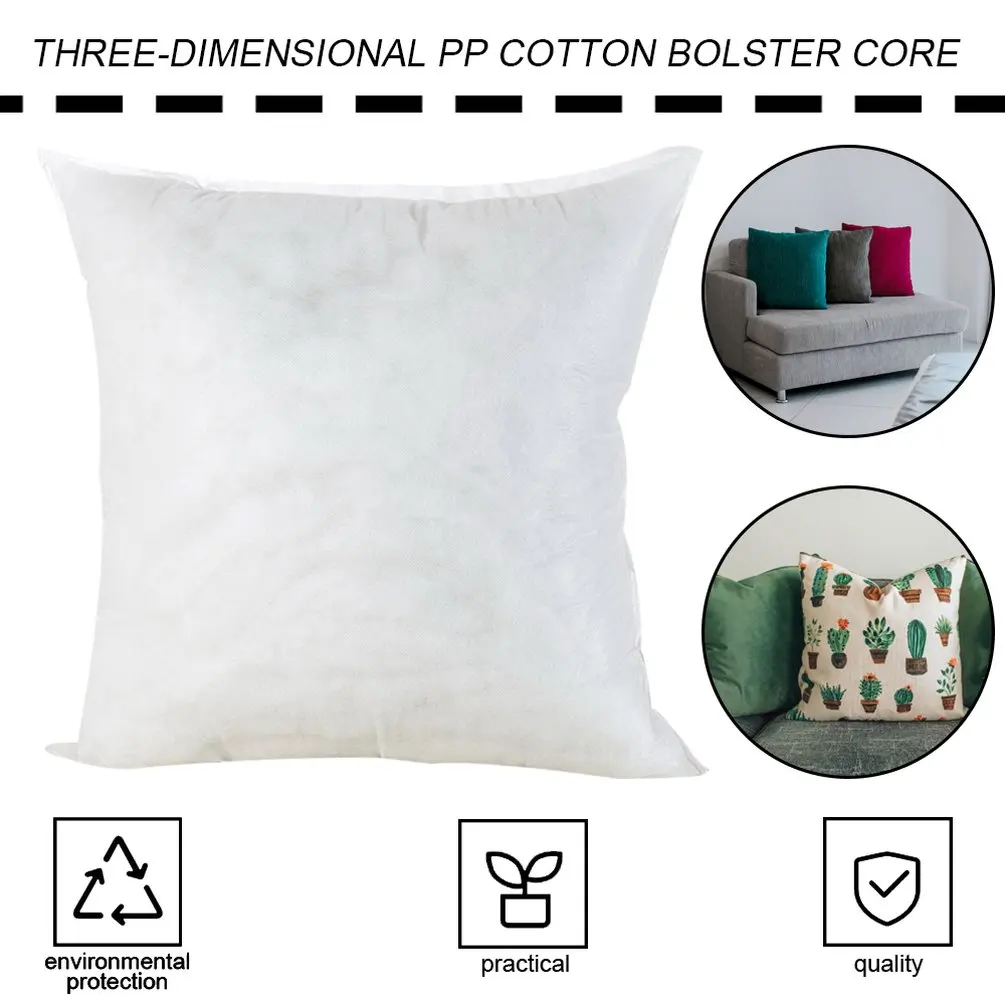 45*45cm PP Cotton Pillow Core Solid Color Sofa Car Hotel High-Elastic Cushion Core Home Soft Cushion Inner Filling Cotton-Padded
45*45cm PP Cotton Pillow Core Solid Color Sofa Car Hotel High-Elastic Cushion Core Home Soft Cushion Inner Filling Cotton-Padded