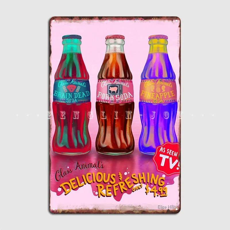 Glass Animal S Pork Soda Metal Sign Retro Wall Mural Mural Wall Plaque Tin Sign Posters
Glass Animal S Pork Soda Metal Sign Retro Wall Mural Mural Wall Plaque Tin Sign Posters
