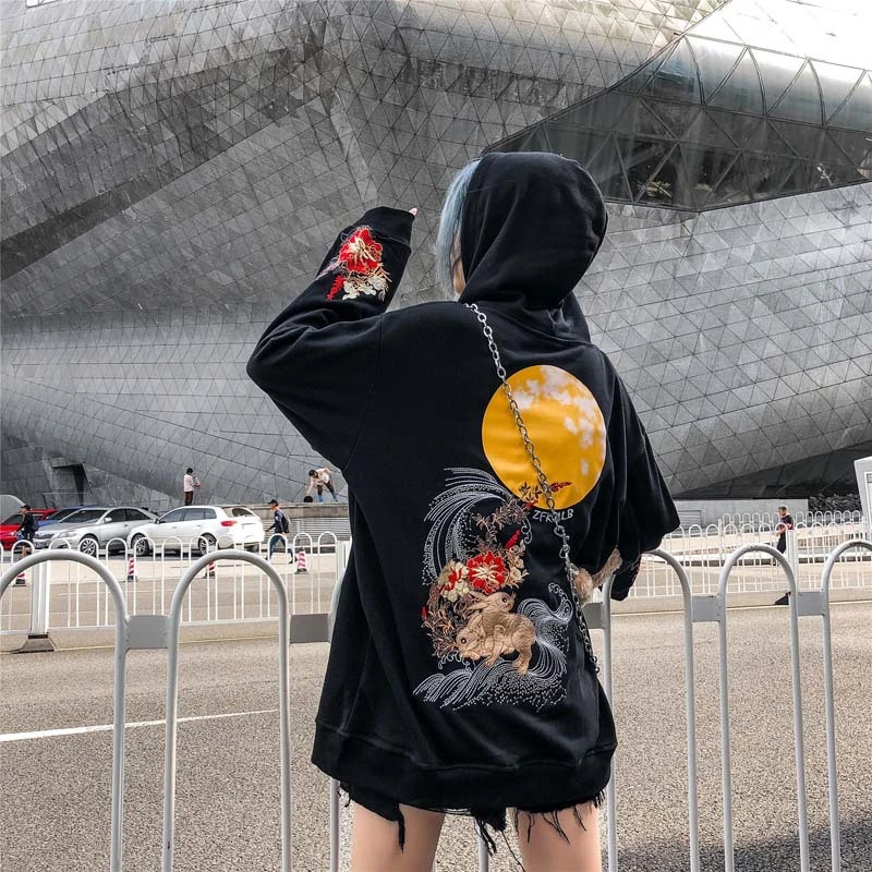 ELKMU Embroidery Hoodies Animal Flowers Rabbits Sweatshirts Men Harajuku Fashion Hooded Pullover Hip Hop Casual Streetwear HE109
ELKMU Embroidery Hoodies Animal Flowers Rabbits Sweatshirts Men Harajuku Fashion Hooded Pullover Hip Hop Casual Streetwear HE109