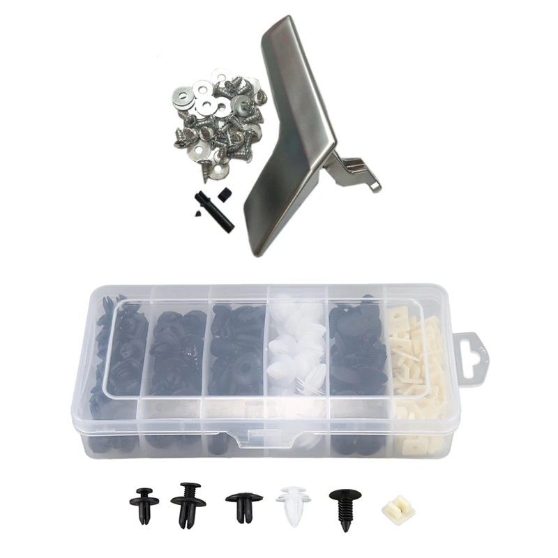 1 Set Inside Interior Door Handle Repair Kit & 1 Set Plastic Rivets Fender Bumper Push Pin Clips
1 Set Inside Interior Door Handle Repair Kit & 1 Set Plastic Rivets Fender Bumper Push Pin Clips