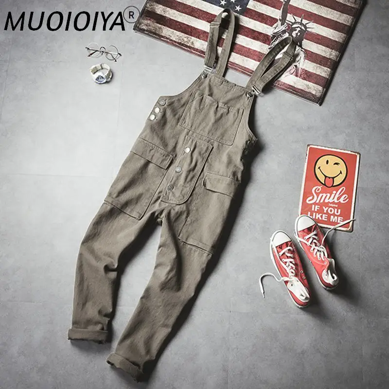 Fashion Men Bib Pants Pockets Designer Autumn Winter Streetwear Suspender Jumpsuit Casual Hip Hop Mens Overalls Romper Trousers
Fashion Men Bib Pants Pockets Designer Autumn Winter Streetwear Suspender Jumpsuit Casual Hip Hop Mens Overalls Romper Trousers