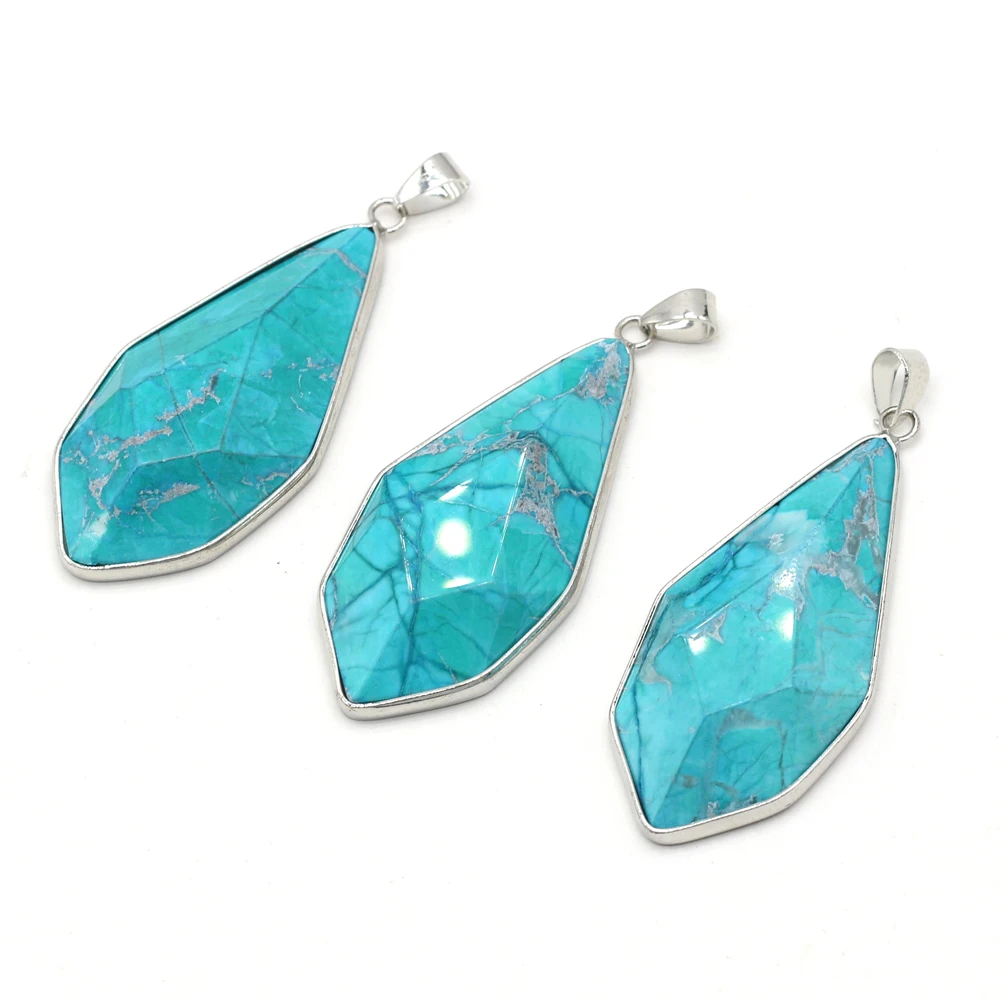 Hot Selling Synthetic Apatite Semi-precious Stone Geometric Exquisite Pendant Making DIY Fashion Charm Necklace Bracelet Jewelry 
Hot Selling Synthetic Apatite Semi-precious Stone Geometric Exquisite Pendant Making DIY Fashion Charm Necklace Bracelet Jewelry