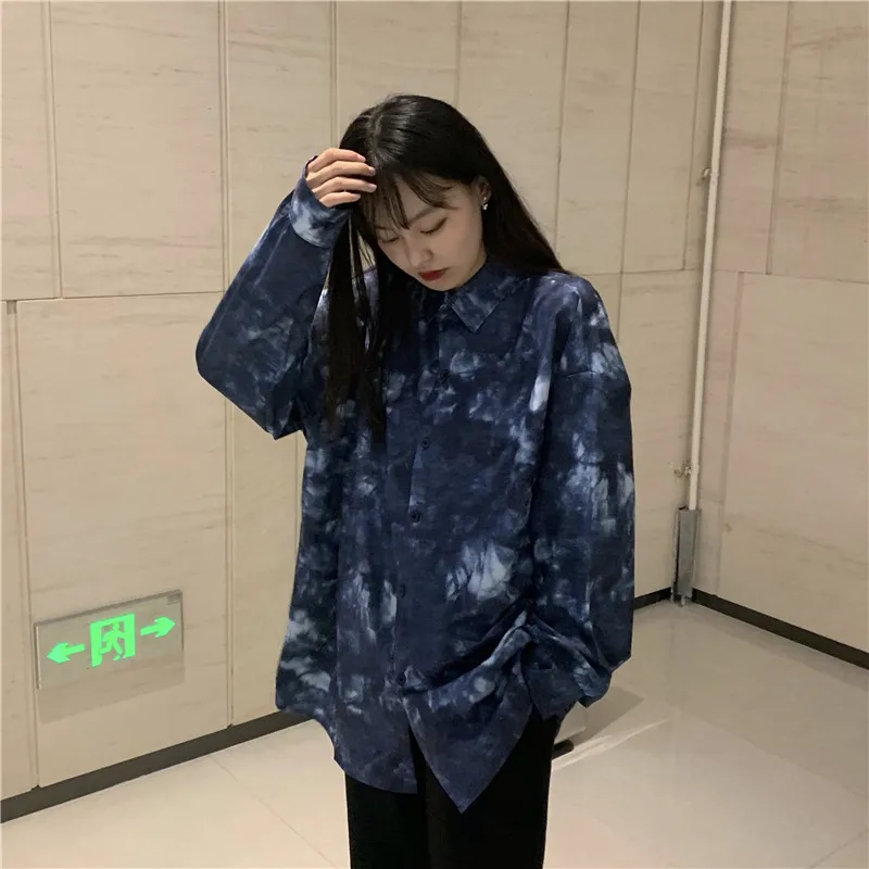 GOOHOJIO 2020 New Loose Long Sleeve Tie Dye Women Shirt Autumn Vintage Blouses Women Casual Oversized Fashionable Shirts Women
GOOHOJIO 2020 New Loose Long Sleeve Tie Dye Women Shirt Autumn Vintage Blouses Women Casual Oversized Fashionable Shirts Women