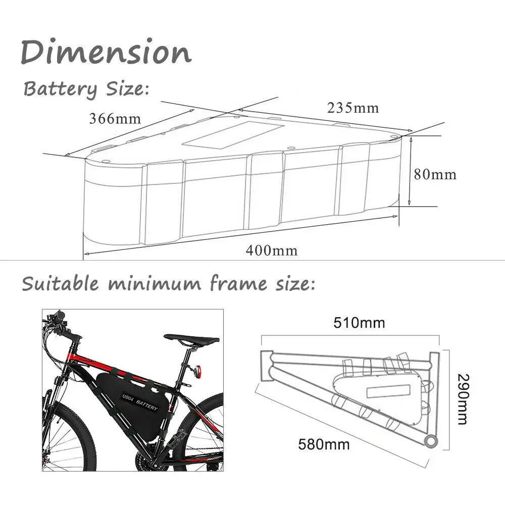 Triangle Ebike Battery 48V 31.5AH 13S9P Electric Bicycle Batteries Pack with 50A BMS for 1800W 1500W 1000W Motor 
Triangle Ebike Battery 48V 31.5AH 13S9P Electric Bicycle Batteries Pack with 50A BMS for 1800W 1500W 1000W Motor