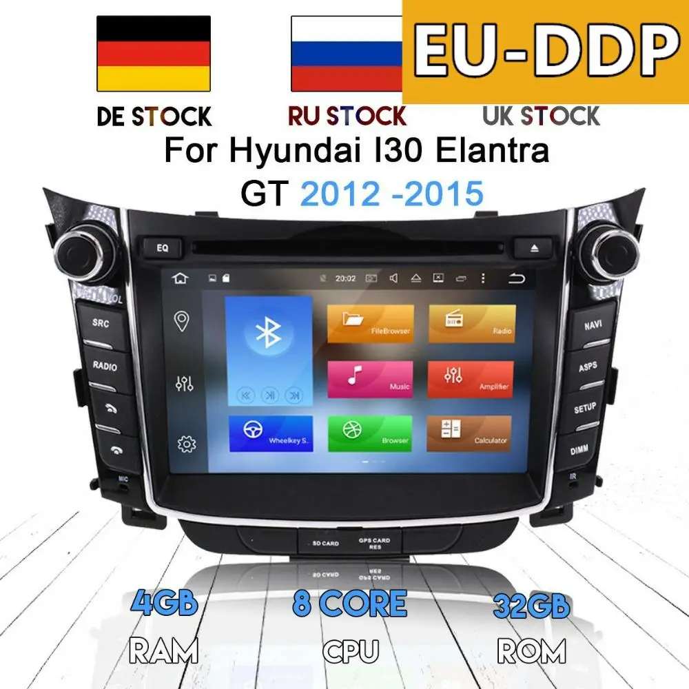 Автомобильный DVD-плеер, головное устройство с GPS-навигацией и Android 8,0, 7,1, для Hyundai I30 Elantra GT 2012-2016
Автомобильный DVD-плеер, головное устройство с GPS-навигацией и Android 8,0, 7,1, для Hyundai I30 Elantra GT 2012-2016