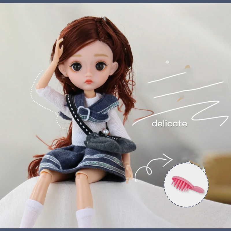 Fashion Dress Up Toys 1/6 BJD Dolls Make-up Beautiful Princess Uniform Baby Girls Dolls Plastic DIY Toy for Girls
Fashion Dress Up Toys 1/6 BJD Dolls Make-up Beautiful Princess Uniform Baby Girls Dolls Plastic DIY Toy for Girls