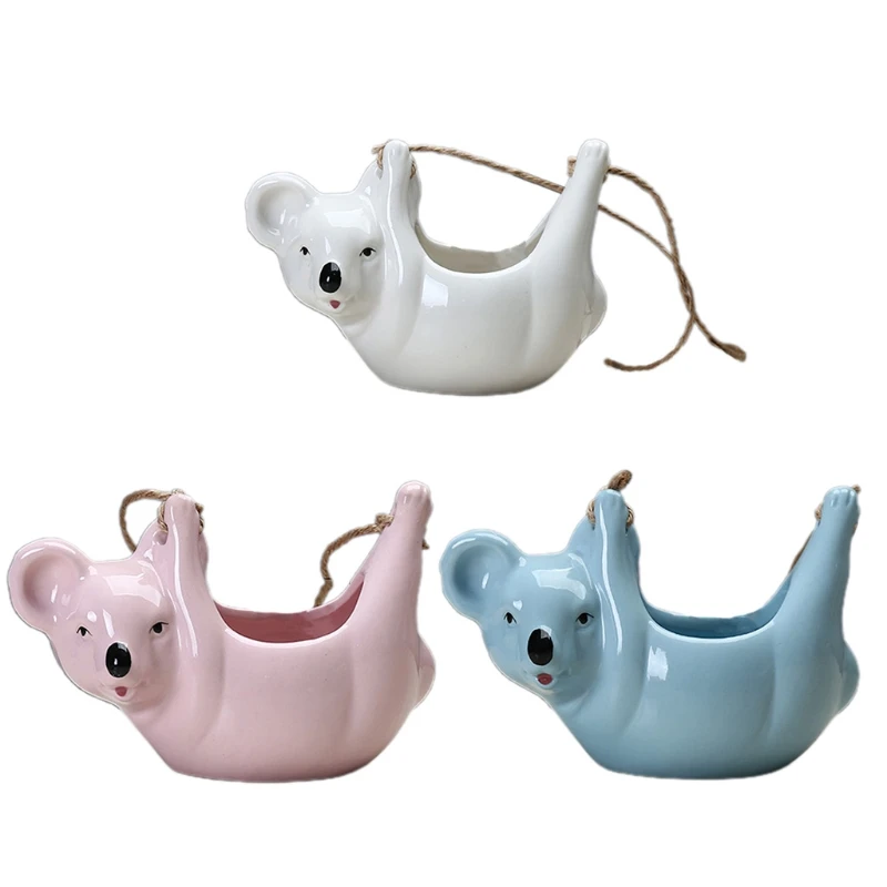 Koala Hanging Basket Flower Pot Plant Planting Creative Planter Imitation Flowerpot Water Storage Plant Home Gardening
Koala Hanging Basket Flower Pot Plant Planting Creative Planter Imitation Flowerpot Water Storage Plant Home Gardening