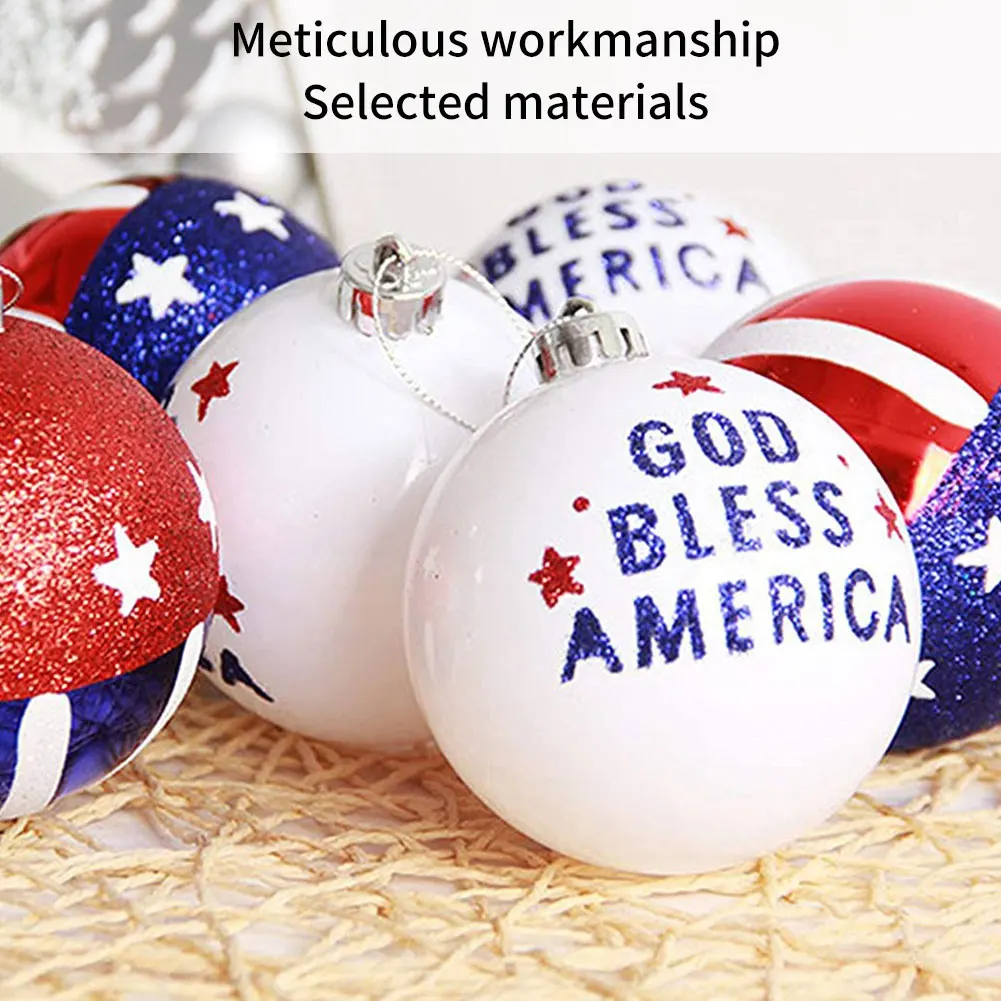 12PCS Independence Day July Of 4th Ball Hanging Patriotic Ball Ornaments USA Flag Balls Party Home Decoration Accessories
12PCS Independence Day July Of 4th Ball Hanging Patriotic Ball Ornaments USA Flag Balls Party Home Decoration Accessories