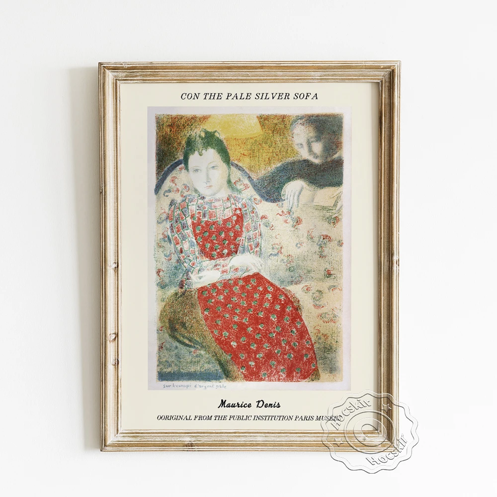 Maurice Denis Exhibition Poster, Pale Silver Couch Canvas Painting, Red Dress Woman Portrait Wall Picture, Vintage Home Decor
Maurice Denis Exhibition Poster, Pale Silver Couch Canvas Painting, Red Dress Woman Portrait Wall Picture, Vintage Home Decor