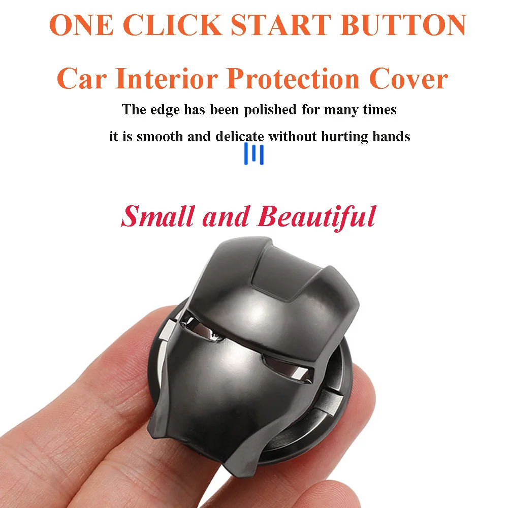 Every Girl Likes Sitting in My Car-Iron Man Car One-click Start Protective Cover Decoration Ring Button Decoration Cover for Car 
Every Girl Likes Sitting in My Car-Iron Man Car One-click Start Protective Cover Decoration Ring Button Decoration Cover for Car