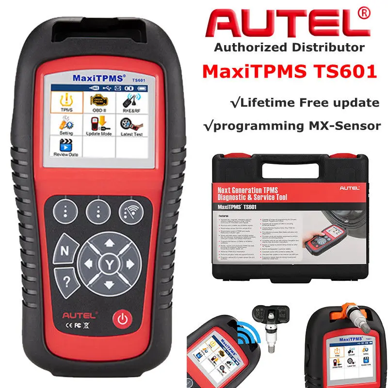 AUTEL MaxiTPMS TS601 TPMS диагностический инструмент OBD2 сканер автоматический считыватель кодов TPMS программирующий инструмент для активации шин акти...
AUTEL MaxiTPMS TS601 TPMS диагностический инструмент OBD2 сканер автоматический считыватель кодов TPMS программирующий инструмент для активации шин акти...