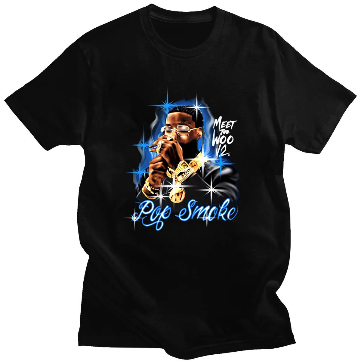 Hot Sale Tees Fashion Style Pop Smoke Hip-pop Short Sleeves T-shirts Fashion Tee Couple Daily Cotton Streetwears Casual Clothing
Hot Sale Tees Fashion Style Pop Smoke Hip-pop Short Sleeves T-shirts Fashion Tee Couple Daily Cotton Streetwears Casual Clothing