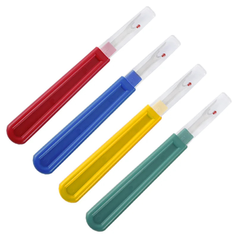 MIUSIE Hot sell 4Pcs Plastic Handle Craft Thread Cutter Seam Ripper Stitch Unpicker Cross-Stitch Sewing Thread Remover Tools 
MIUSIE Hot sell 4Pcs Plastic Handle Craft Thread Cutter Seam Ripper Stitch Unpicker Cross-Stitch Sewing Thread Remover Tools