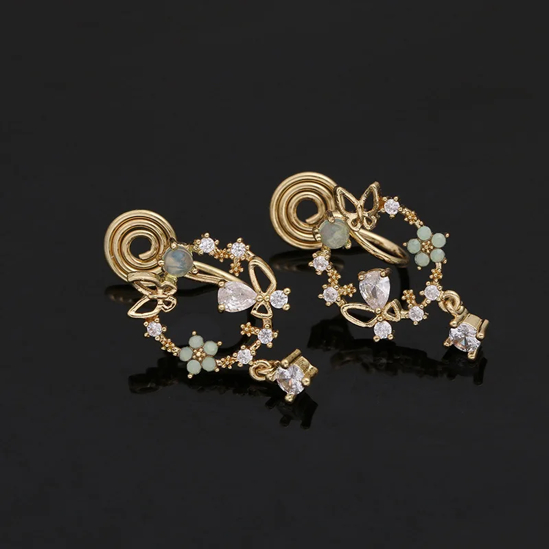 TJP универсальные клипсы для ушей с противомоскитной спиралью, зеленый венок, прозрачные не проколотые серьги, ювелирные изделия, циркониевы...
TJP универсальные клипсы для ушей с противомоскитной спиралью, зеленый венок, прозрачные не проколотые серьги, ювелирные изделия, циркониевы...