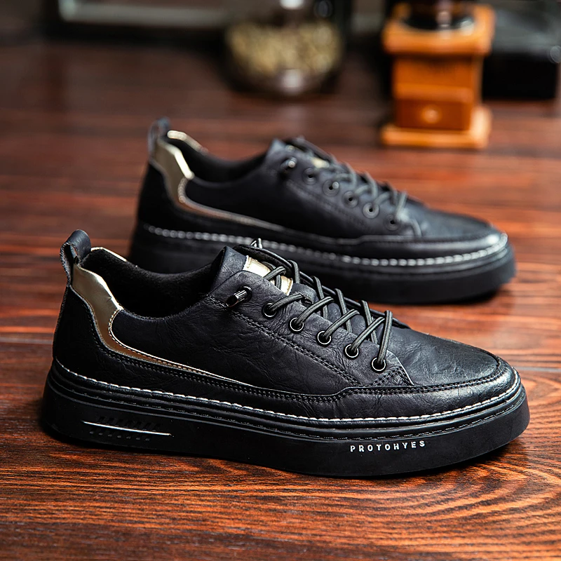 Leather shoes men's all-match sports shoes breathable hiking shoes fashion Korean trend men's shoes low-top casual shoes
Leather shoes men's all-match sports shoes breathable hiking shoes fashion Korean trend men's shoes low-top casual shoes