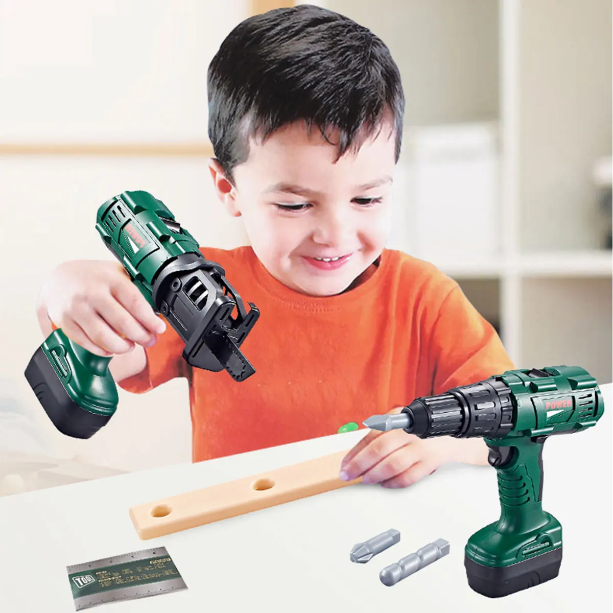 2 Style Children's TOY Electric Drill Kid Pretend Play Tool Jig saw toy For Kids Realistic Sound Simulation Repair Tools For Boy
2 Style Children's TOY Electric Drill Kid Pretend Play Tool Jig saw toy For Kids Realistic Sound Simulation Repair Tools For Boy