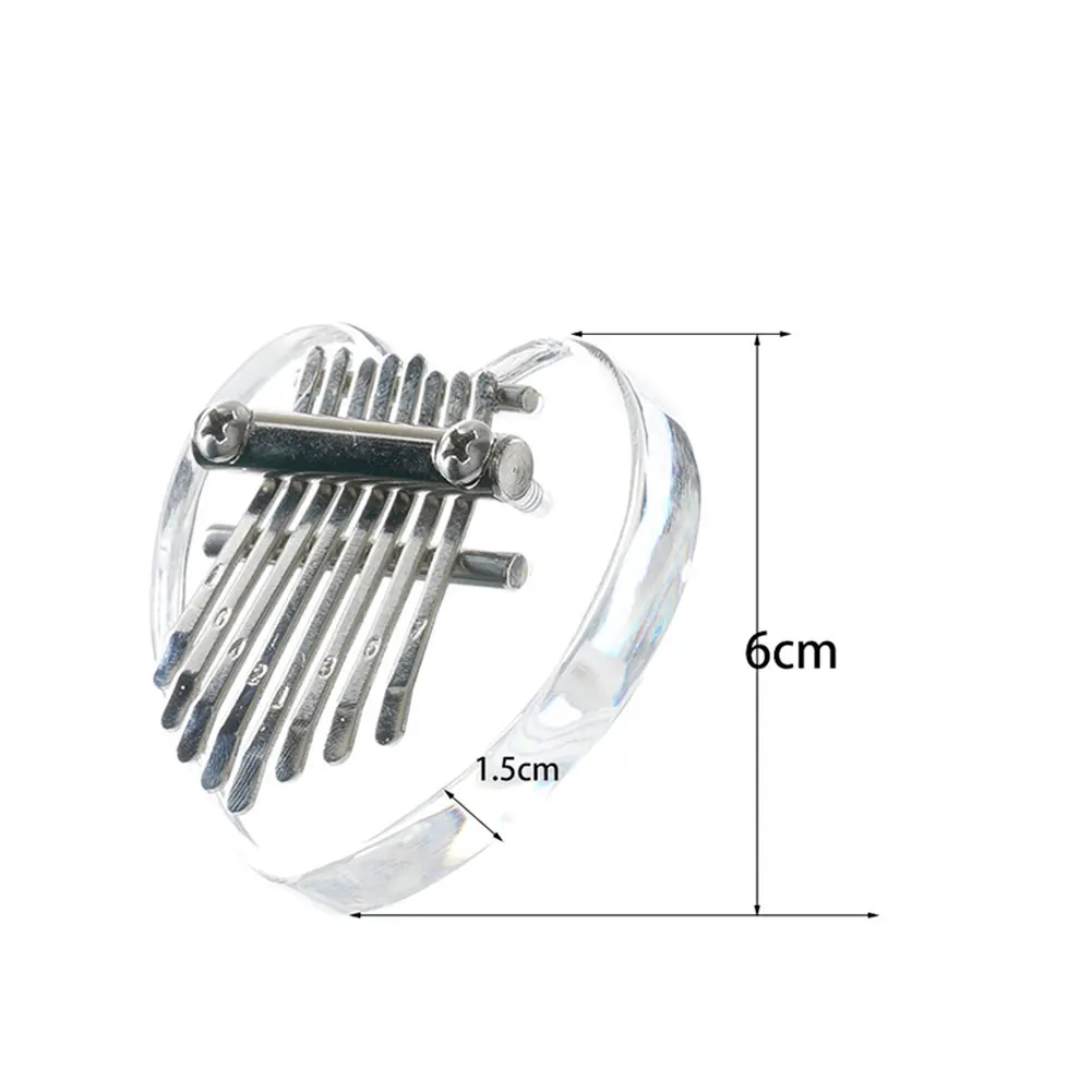Quality Musical Instrumentos Musicales African Sanza Mbira Crystal Clear 8 Keys Kalimba Acrylic Thumb Piano with Scale
Quality Musical Instrumentos Musicales African Sanza Mbira Crystal Clear 8 Keys Kalimba Acrylic Thumb Piano with Scale