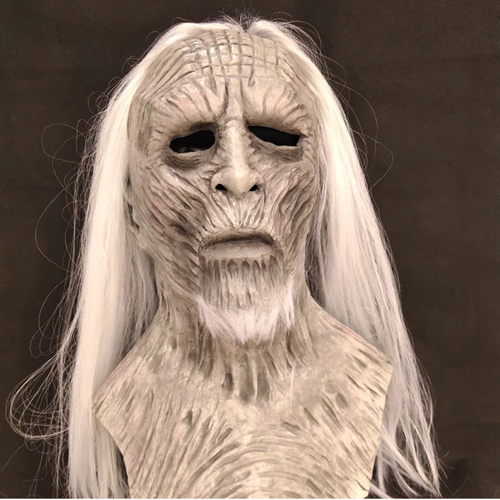 New Halloween White Hair Latex Mask Halloween Realistic Scary Cosplay Costume Latex Party Mask
New Halloween White Hair Latex Mask Halloween Realistic Scary Cosplay Costume Latex Party Mask