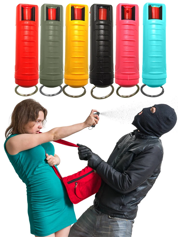 20ml Portable Pepper Spray Can be locking Emergency Anti-wolf spray With KeyRing Keychain EDC Self-defense Life Saving Accessory
20ml Portable Pepper Spray Can be locking Emergency Anti-wolf spray With KeyRing Keychain EDC Self-defense Life Saving Accessory