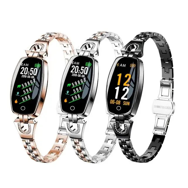 

H8 Smart Bracelet Watch Women Lady Blood Pressure Band Heart Rate Monitor Fitness Tracker Wristband IP67 Waterproof Smartwatches