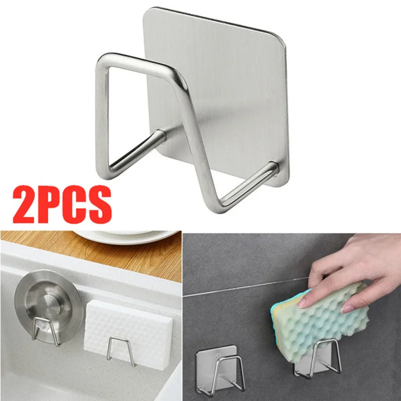 Kitchen 304 Stainless Steel Sponges Holder Self Adhesive Sink Sponge Drainer Drying Rack Kitchen Accessories Storage Organizer
Kitchen 304 Stainless Steel Sponges Holder Self Adhesive Sink Sponge Drainer Drying Rack Kitchen Accessories Storage Organizer