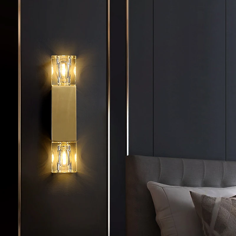 FSS Modern Crystal Wall Lamp/Aisle Light Copper Gold Warm Light Home Living Room Bedroom Bedside Lamp Aisle Entrance Light
FSS Modern Crystal Wall Lamp/Aisle Light Copper Gold Warm Light Home Living Room Bedroom Bedside Lamp Aisle Entrance Light
