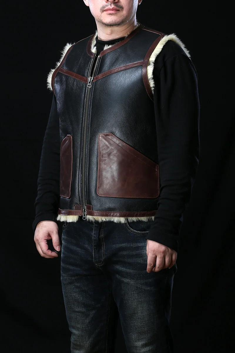 2021 Vintage copy C3 coat men sleeveless V-neck sheepskin shearling women patchwork winter natural fur vest couple wear
2021 Vintage copy C3 coat men sleeveless V-neck sheepskin shearling women patchwork winter natural fur vest couple wear