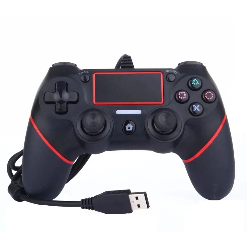 

For PS4 USB Wired Controller Gamepad Joystick For Sony Playstation Gamepads Multiple Vibration 1.8M Cable For PS4 Game Accessory