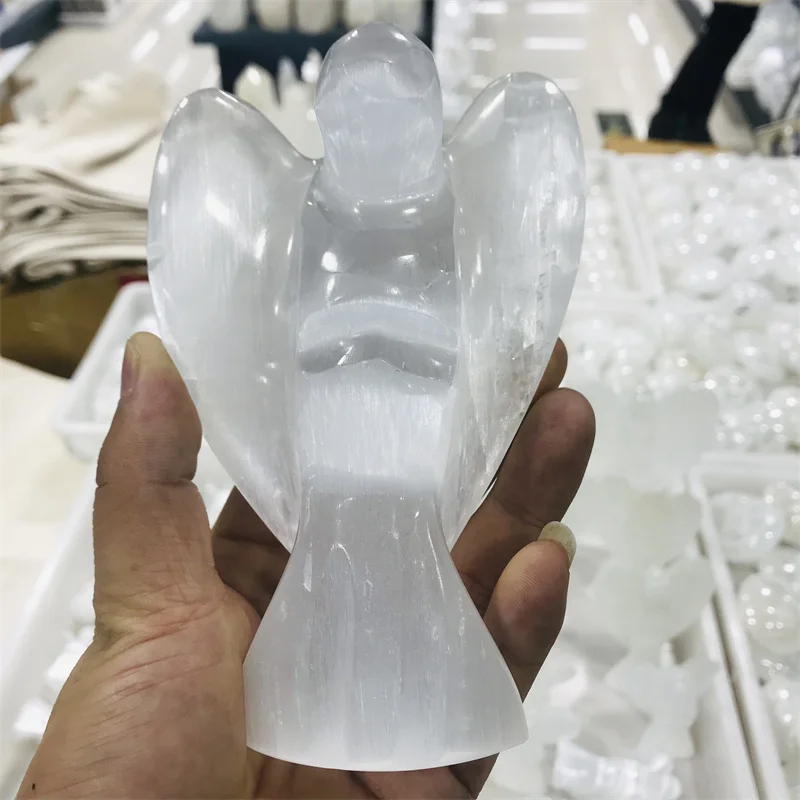 Фигурка ангела-хранителя, натуральные белые кристаллы из селенита, ручная резка, гипсовый кристалл, лечебный камень, домашний декор, «сдела...
Фигурка ангела-хранителя, натуральные белые кристаллы из селенита, ручная резка, гипсовый кристалл, лечебный камень, домашний декор, «сдела...