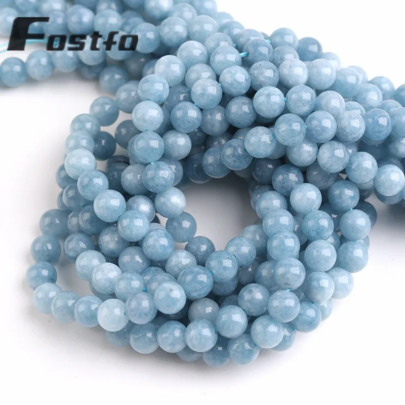 Blue Chalcedony Aquamarin Angelite Stone Round Loose Spacer Beads For Jewelry Making 6/8/10mm DIY Bracelet Accessories 15''
Blue Chalcedony Aquamarin Angelite Stone Round Loose Spacer Beads For Jewelry Making 6/8/10mm DIY Bracelet Accessories 15''
