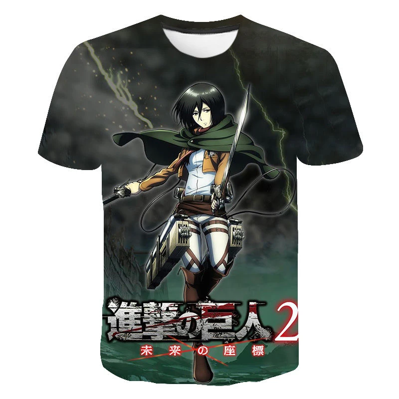 Summer Anime Attack On Titan 3D T Shirts Men Women Fashion Attack On Titan Printed T-shirt Cool Tops Tee
Summer Anime Attack On Titan 3D T Shirts Men Women Fashion Attack On Titan Printed T-shirt Cool Tops Tee