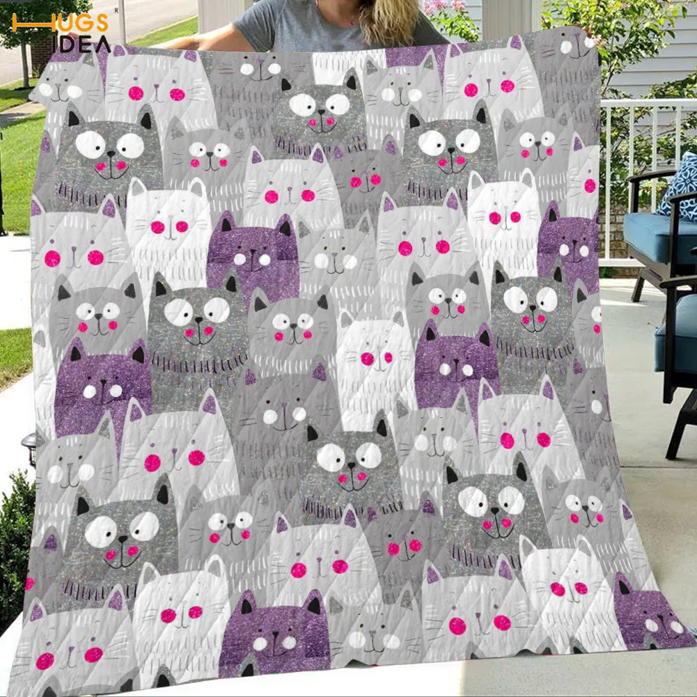 HUGSIDEA Cute Cat Family Party Print Children Quilts Warm Winter Bed Sheet Comfortable Soft Blanket Sofa Nap Quilt Dropship
HUGSIDEA Cute Cat Family Party Print Children Quilts Warm Winter Bed Sheet Comfortable Soft Blanket Sofa Nap Quilt Dropship